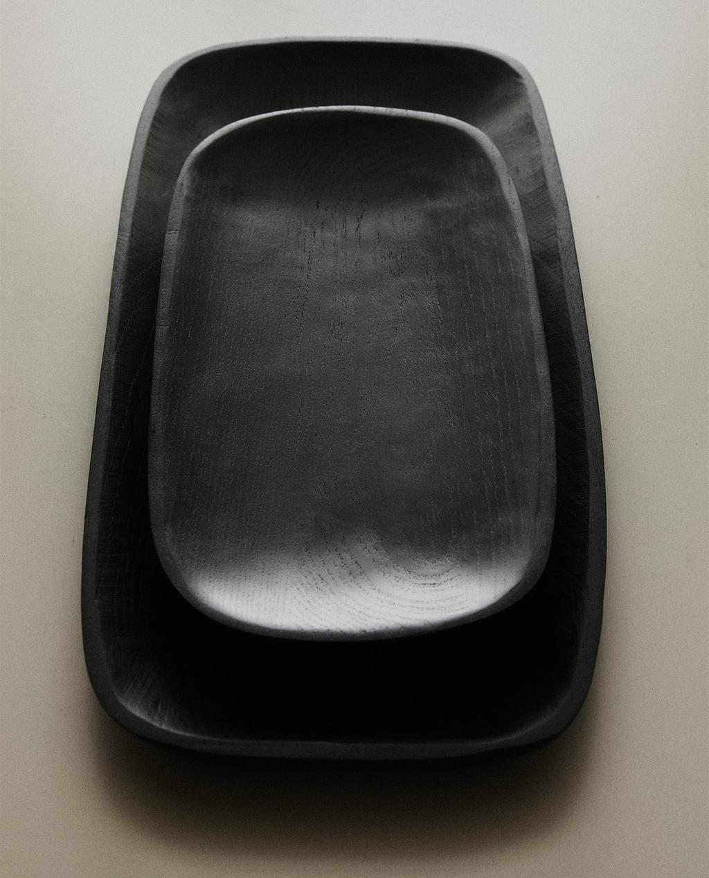 DARK WOODEN TRAY