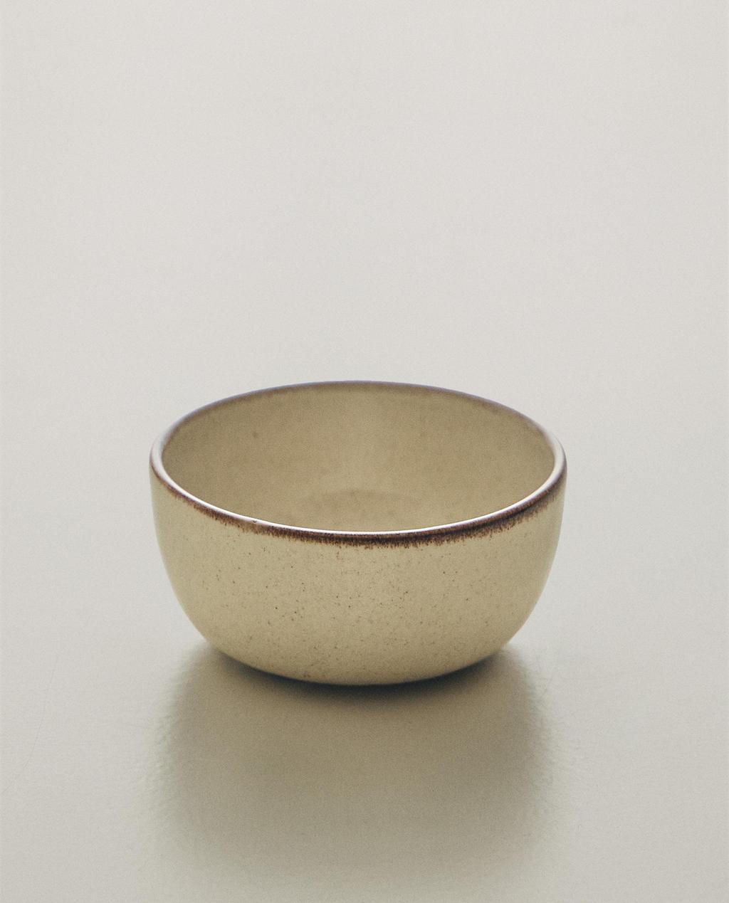STONEWARE SNACK BOWL