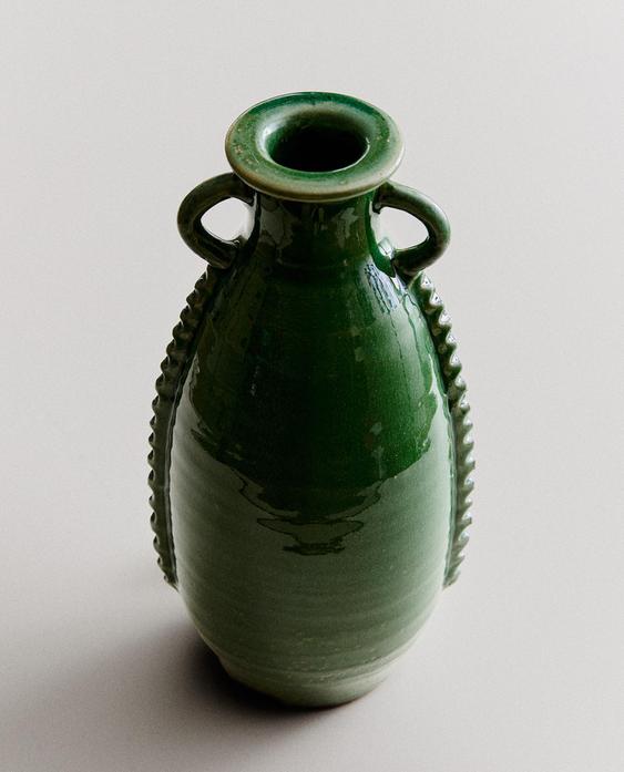 DECORATIVE TERRACOTTA VASE