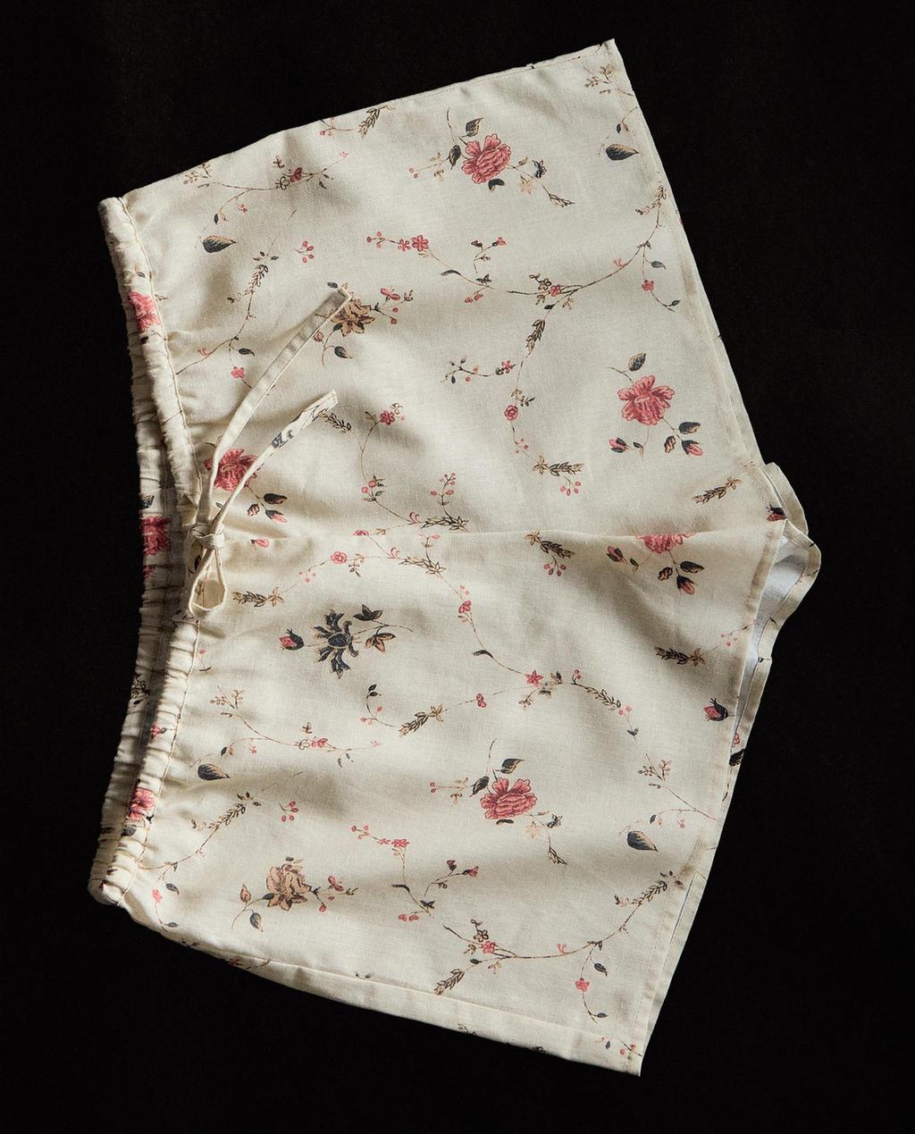 SHORT DE ALGODÓN Y LINO ESTAMPADO | KATHARINE POLE