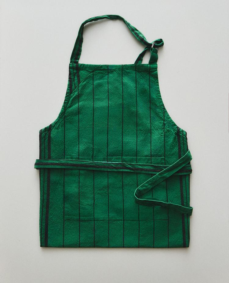 DYED THREAD APRON