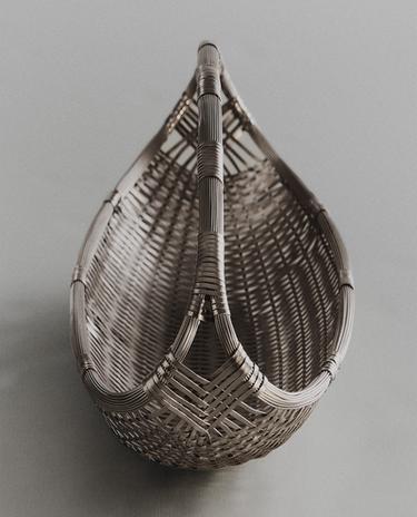 WOVEN METAL BASKET LOW I COLIN KING