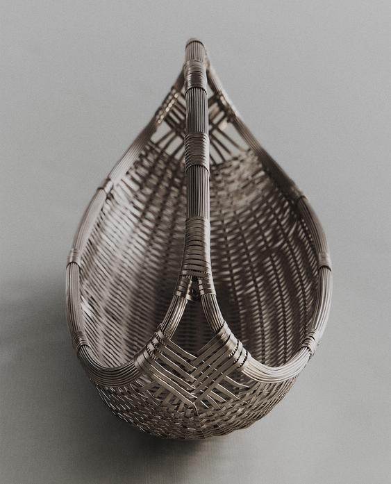 WOVEN METAL BASKET LOW I COLIN KING