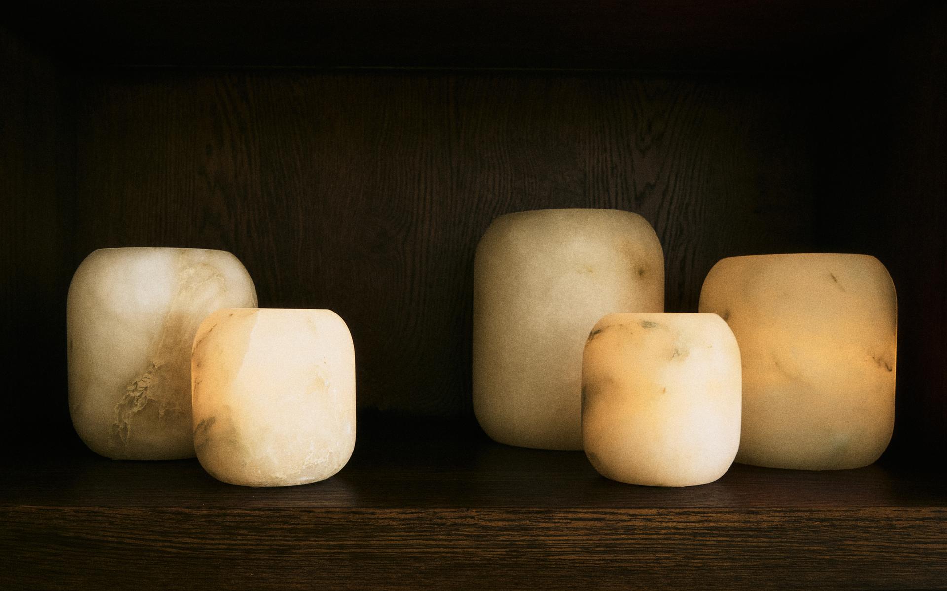 ALABASTER TEALIGHT HOLDER