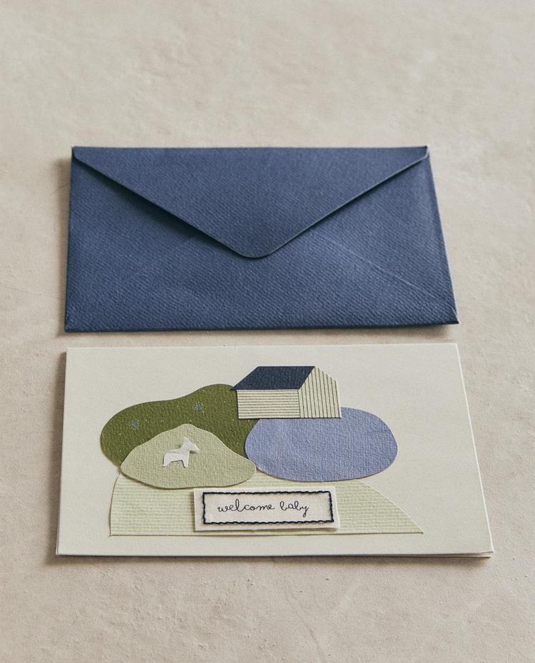 WELCOME BABY DONKEY CARD