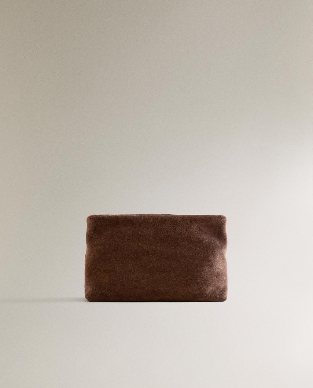 TROUSSE DE TOILETTE CUIR DAIM