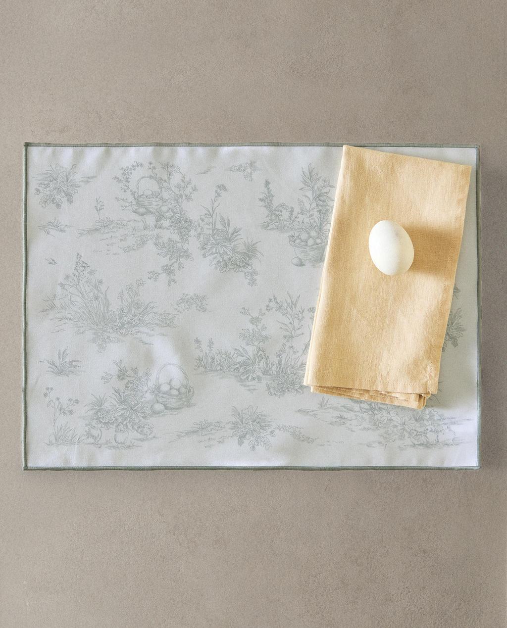 RESIN-COATED TOILE PLACEMAT