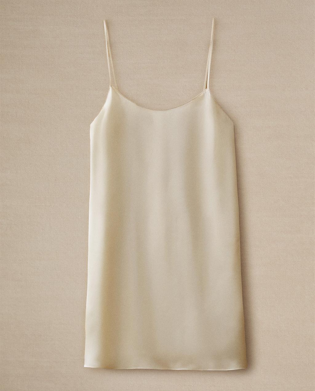 CHEMISE DE NUIT COURTE SOIE MÛRIER