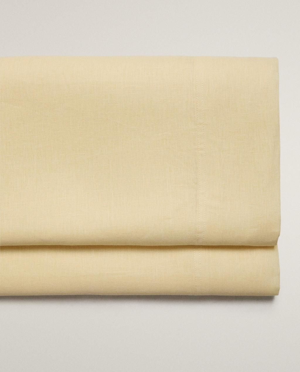WASHED LINEN FLAT SHEET (140 GSM)