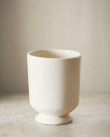 VERRE À DENTS CÉRAMIQUE CRÈME