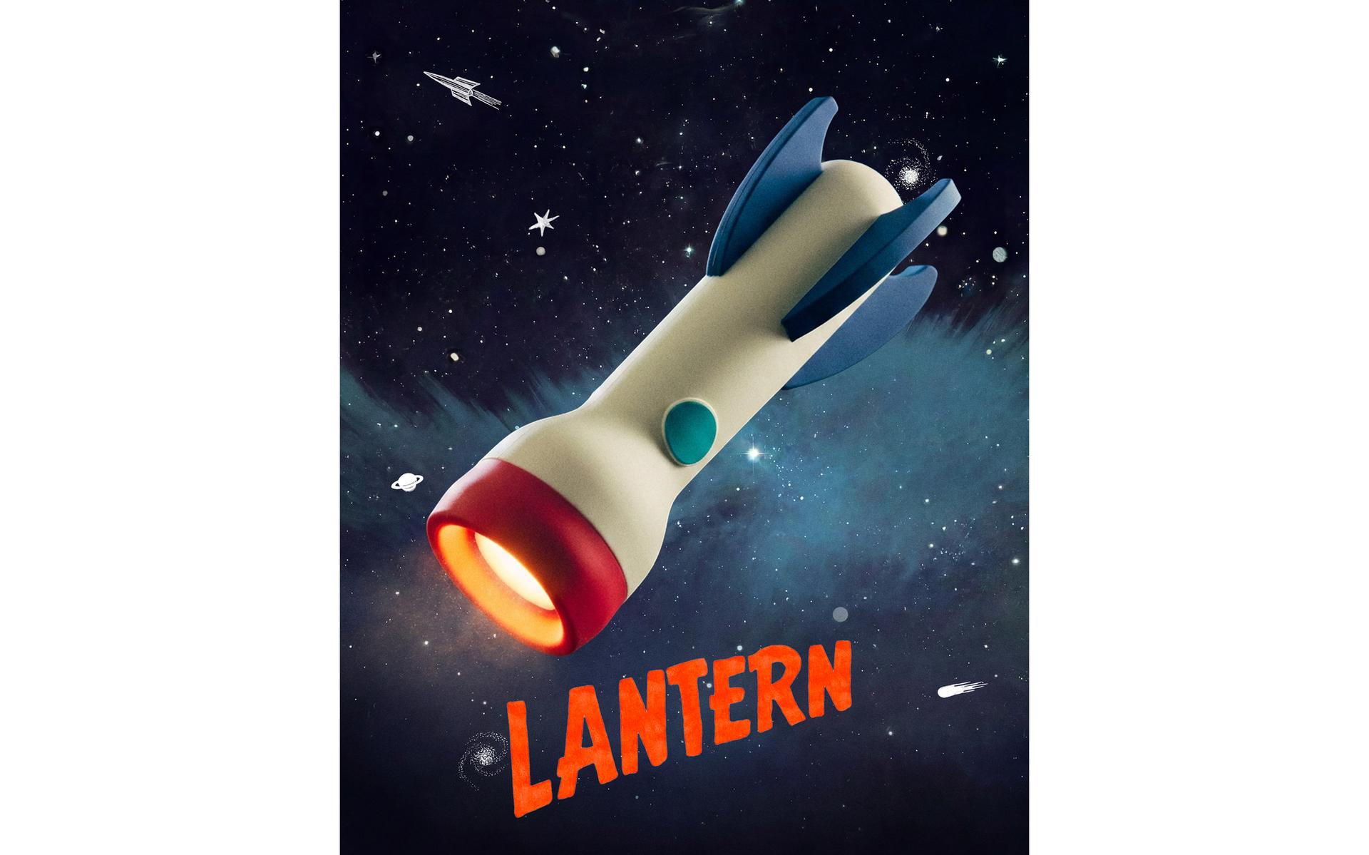 LAMPE TORCHE FUSÉE POUR ENFANT