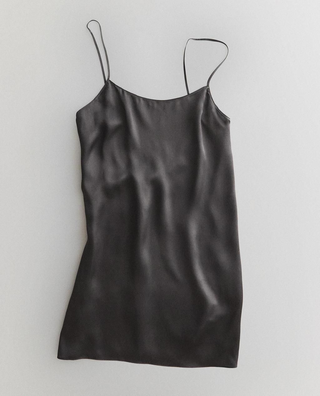 CHEMISE DE NUIT COURTE SOIE MÛRIER