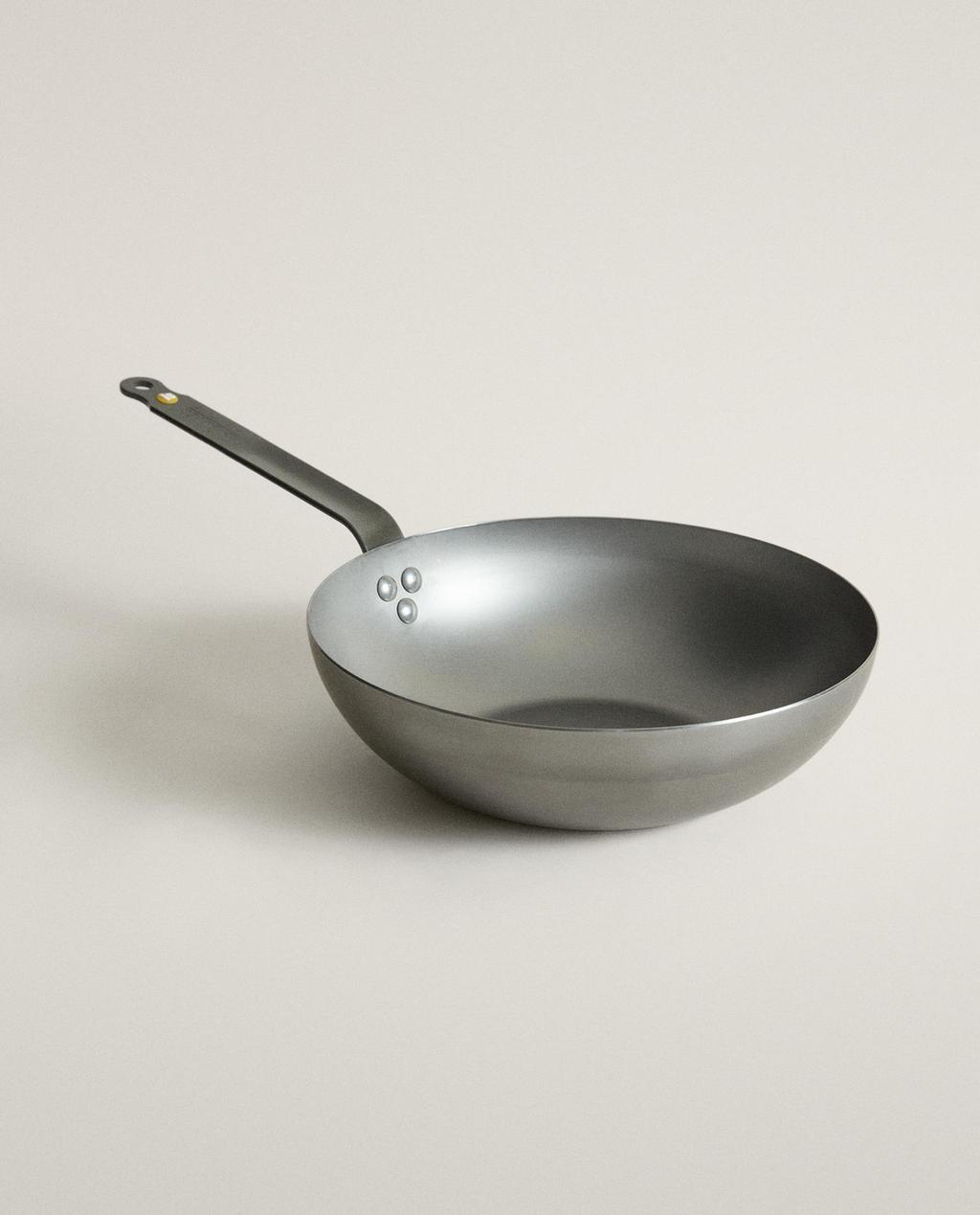 DE BUYER STEEL WOK FRYING PAN