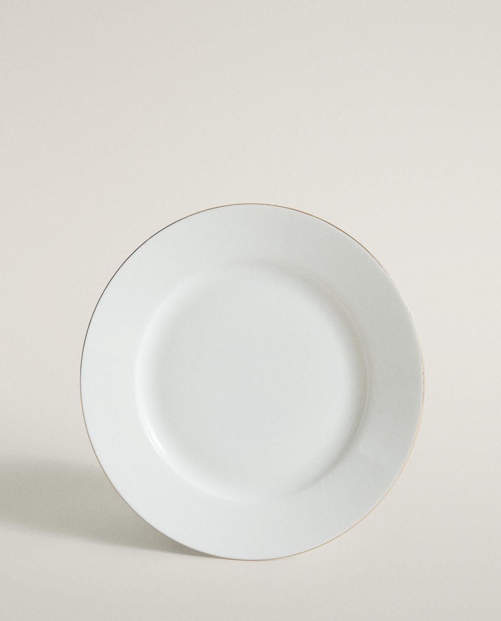 RIMMED BONE CHINA SIDE PLATE