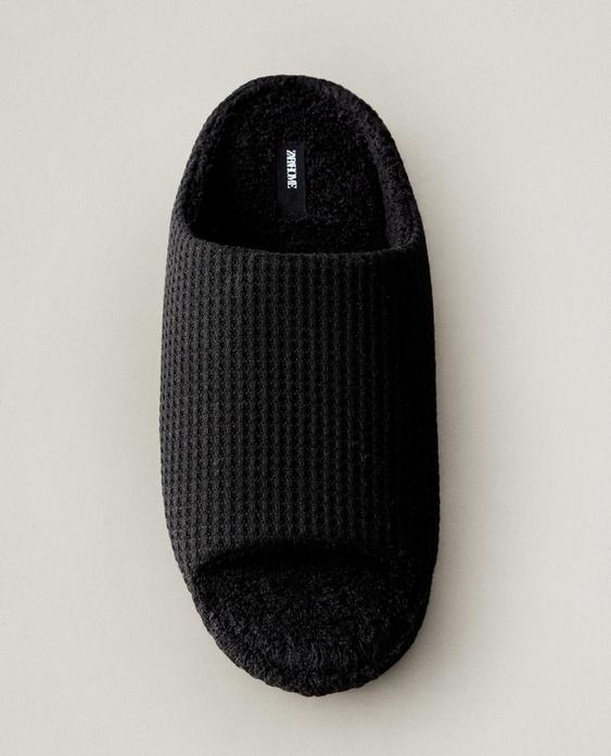 OPEN TERRY BATHROOM SLIPPERS