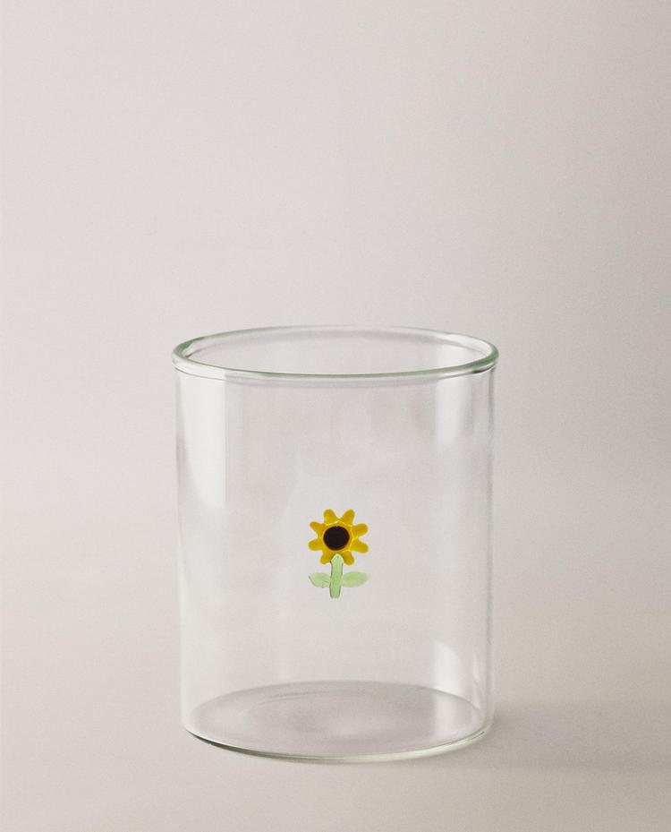 해바라기 보로실리케이트 컵