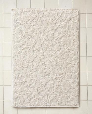 TAPIS DE BAIN JACQUARD FLEURS