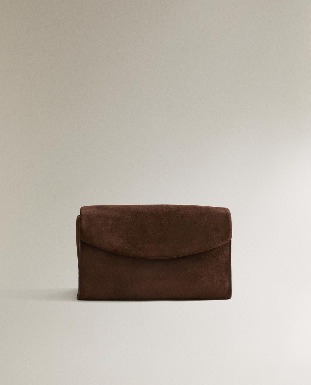 TROUSSE DE TOILETTE CUIR SUÉDÉ RABAT