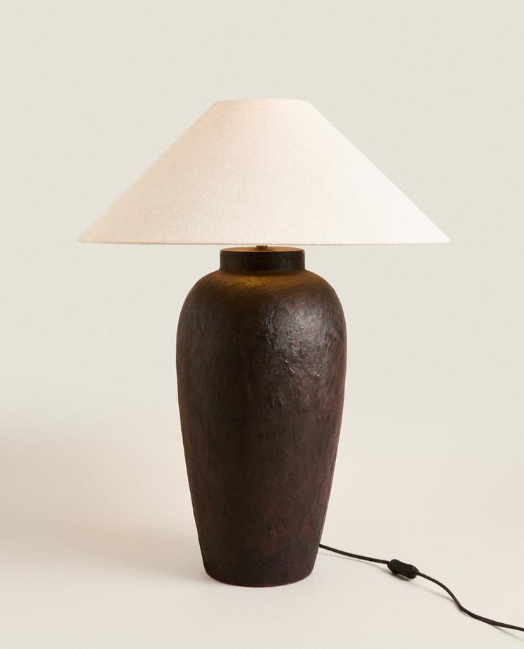 CERAMIC LINEN TABLE LAMP