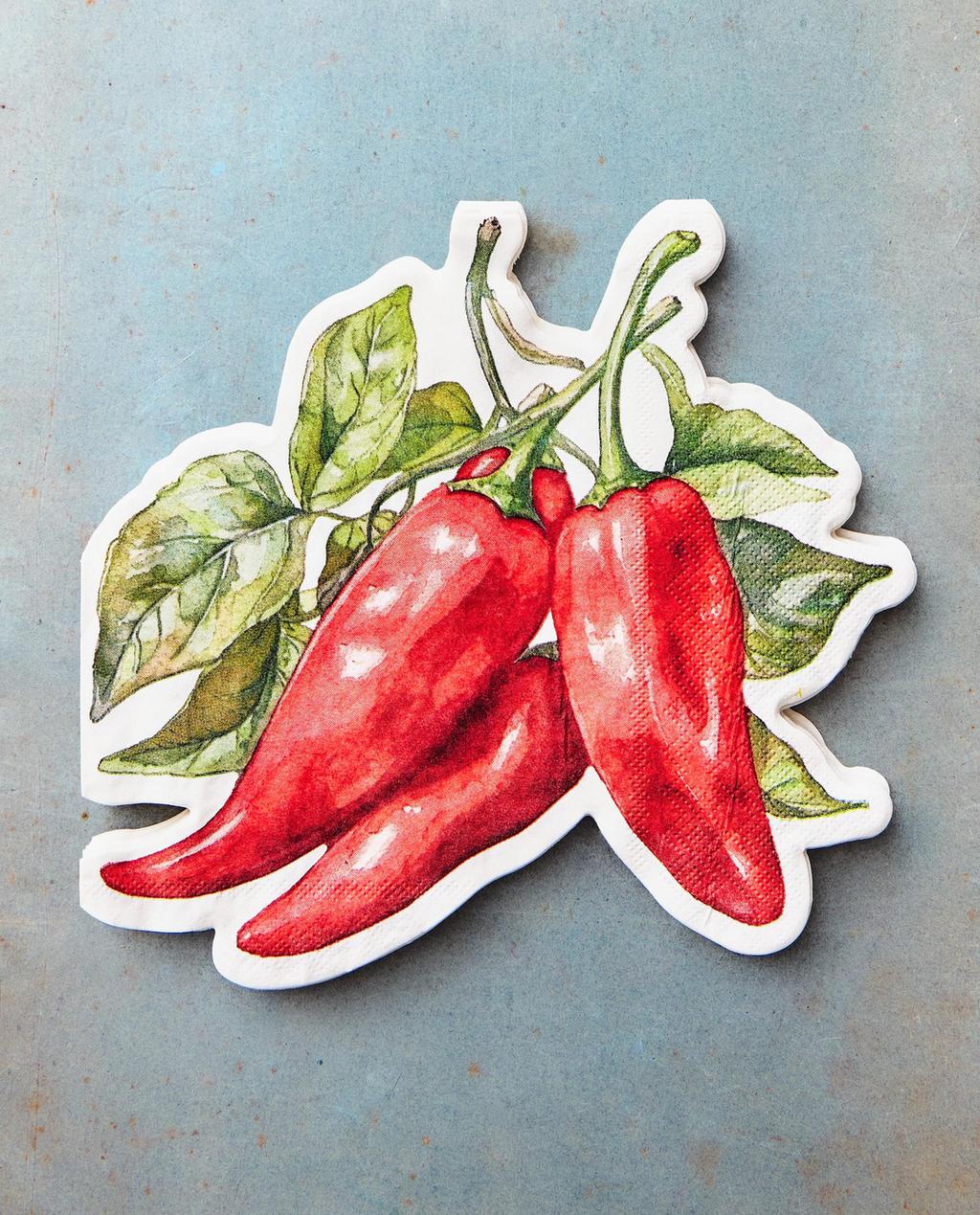 PACK OF CHILLI PAPER NAPKINS (PACK OF 20)