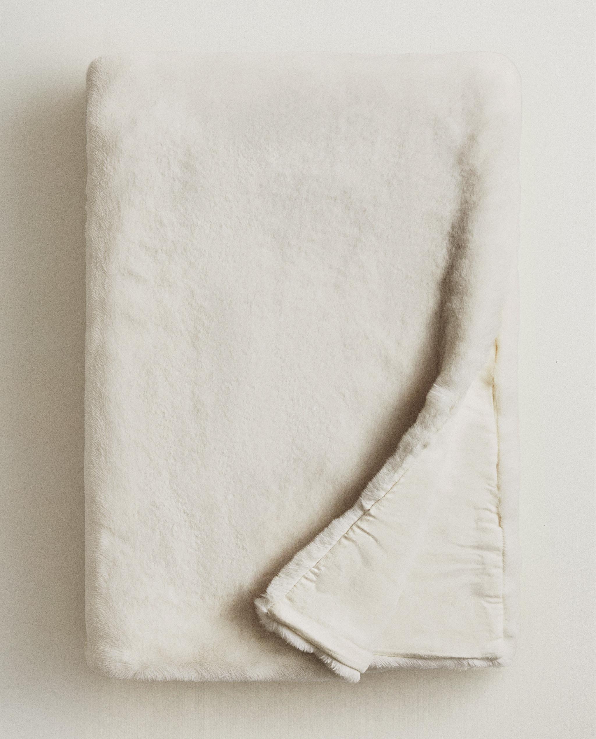フェイクファー ブランケット | Zara Home 日本/Japan