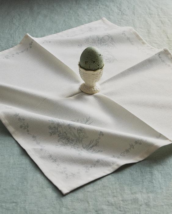 LOT DE SERVIETTES DE TABLE COTON TOILE (LOT DE 2)