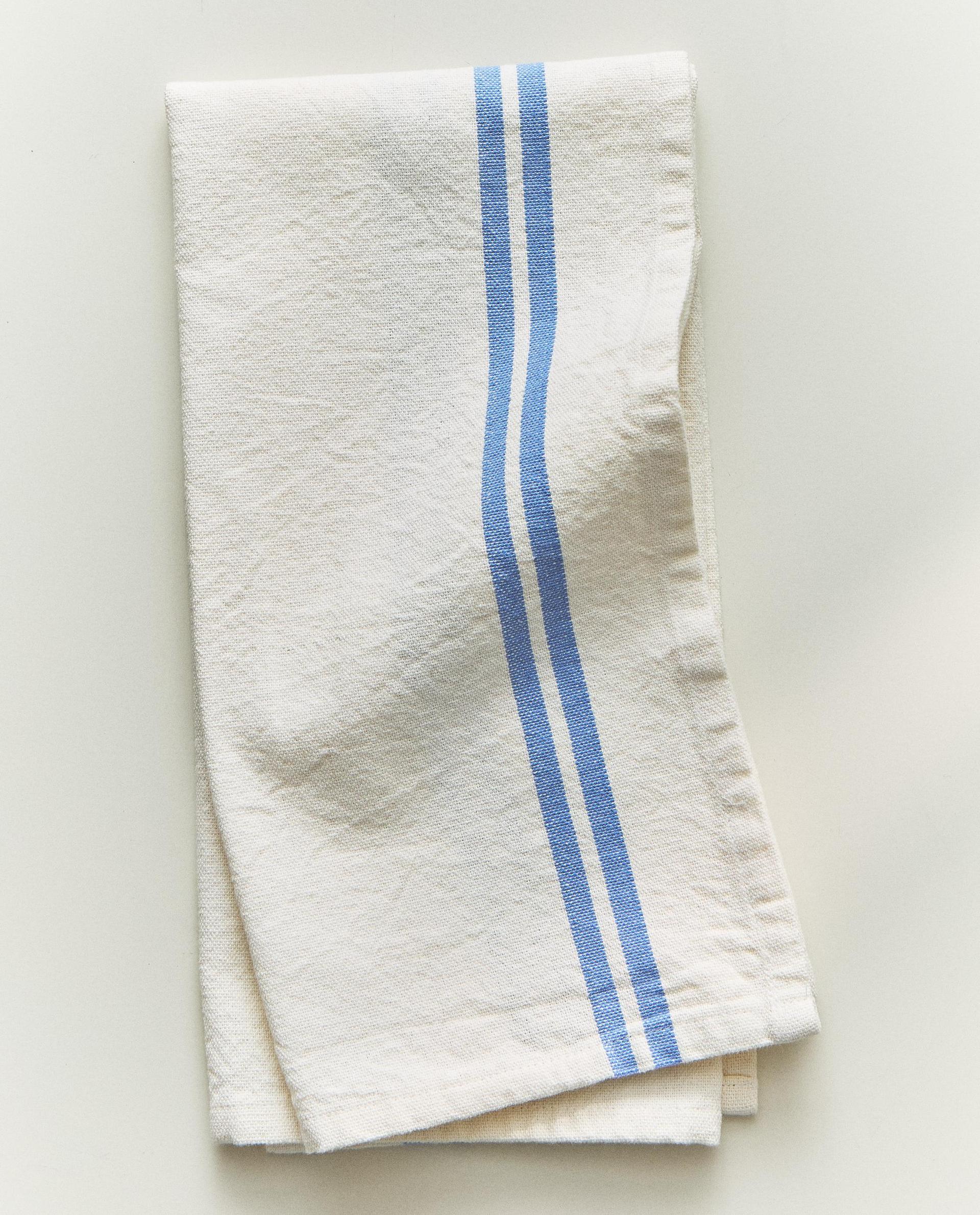 STRIPED COTTON TEA TOWEL