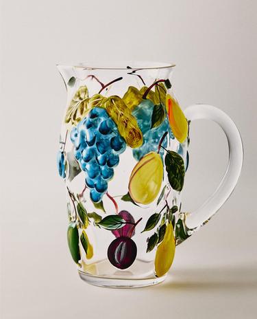 BROCCA VETRO FRUTTA RILIEVO