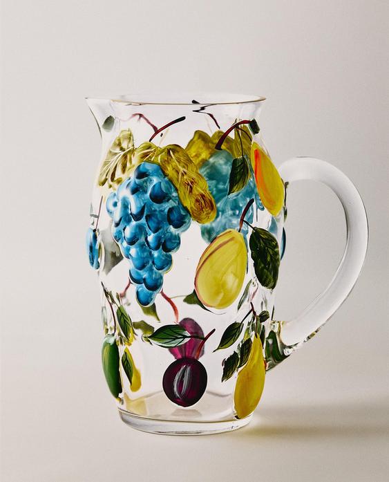 BROCCA VETRO FRUTTA RILIEVO