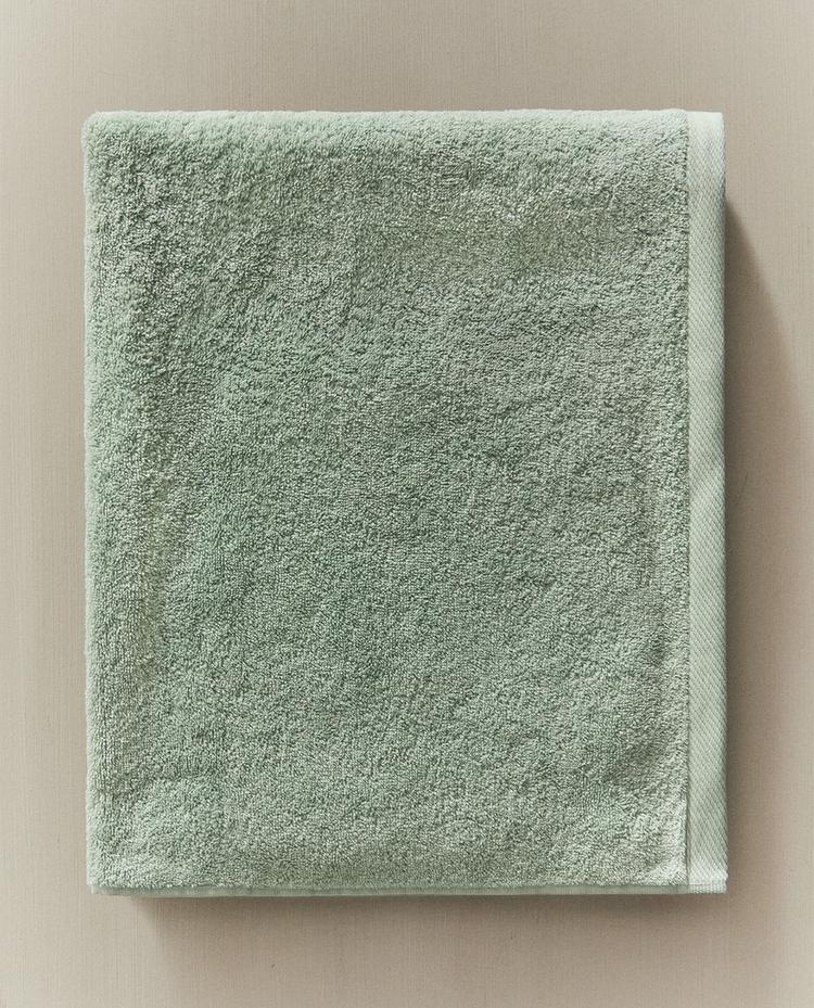 SERVIETTE DE BAIN COTON ÉPONGE UNIE (500 G/M²)