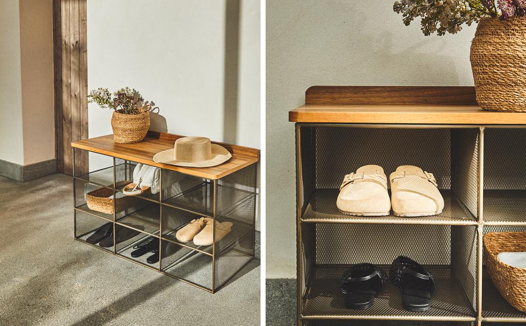 BANQUETTE MÉTAL ET BOIS