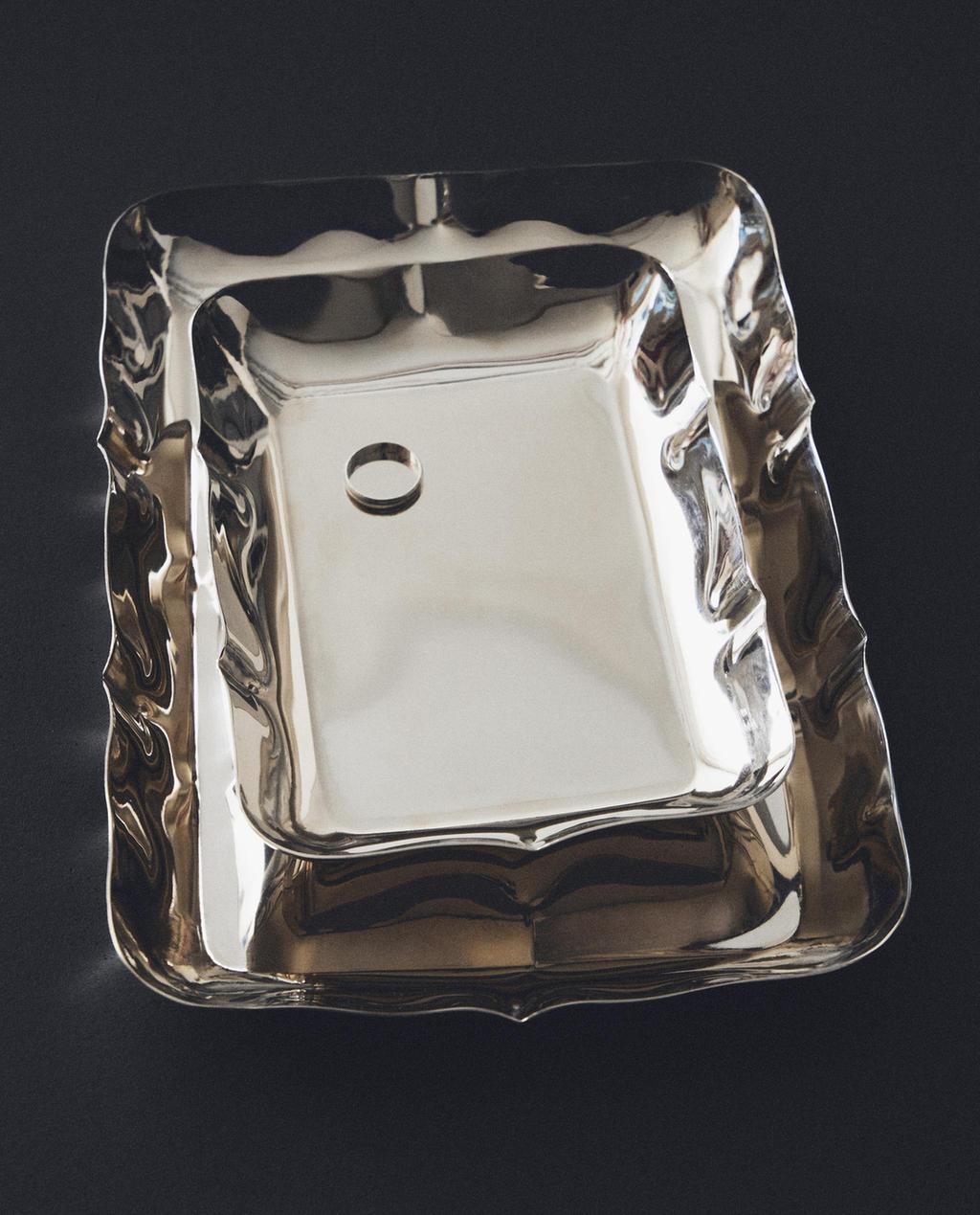 PLATEAU ACIER BORD IRRÉGULIER