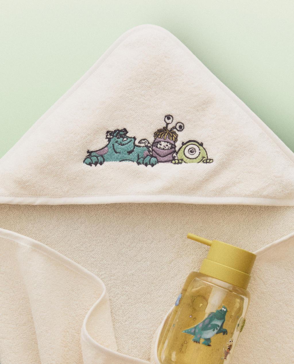 TOALLA BAÑO CAPUCHA BEBÉ MONSTRUOS, S.A.