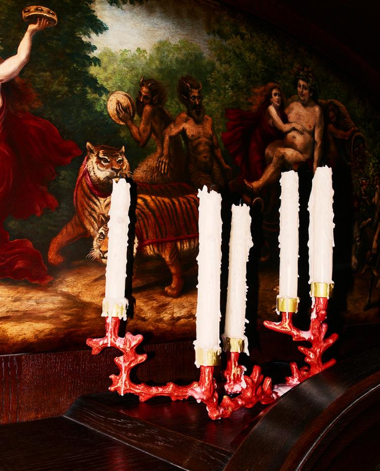 CHANDELIER MÉTALLIQUE CORAIL | MARISA BERENSON