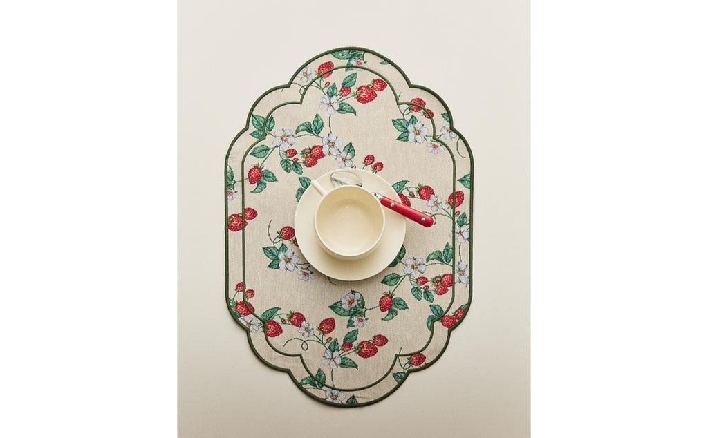 STRAWBERRY JACQUARD PLACEMAT