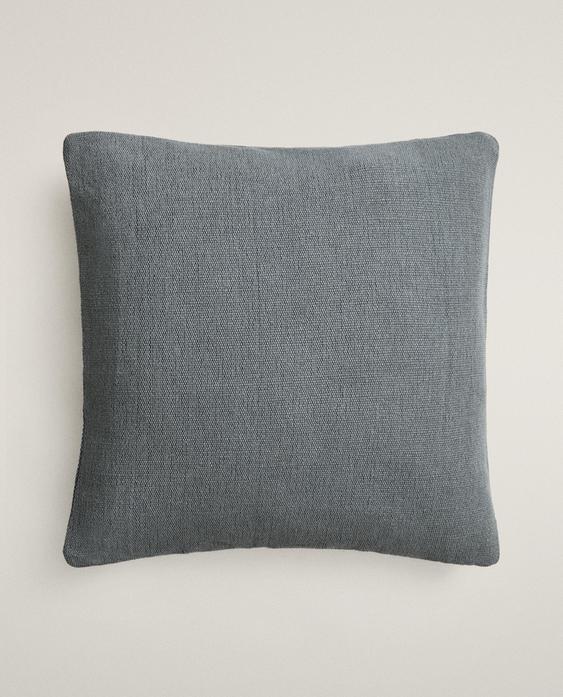 JUTE AND COTTON CUSHION COVER