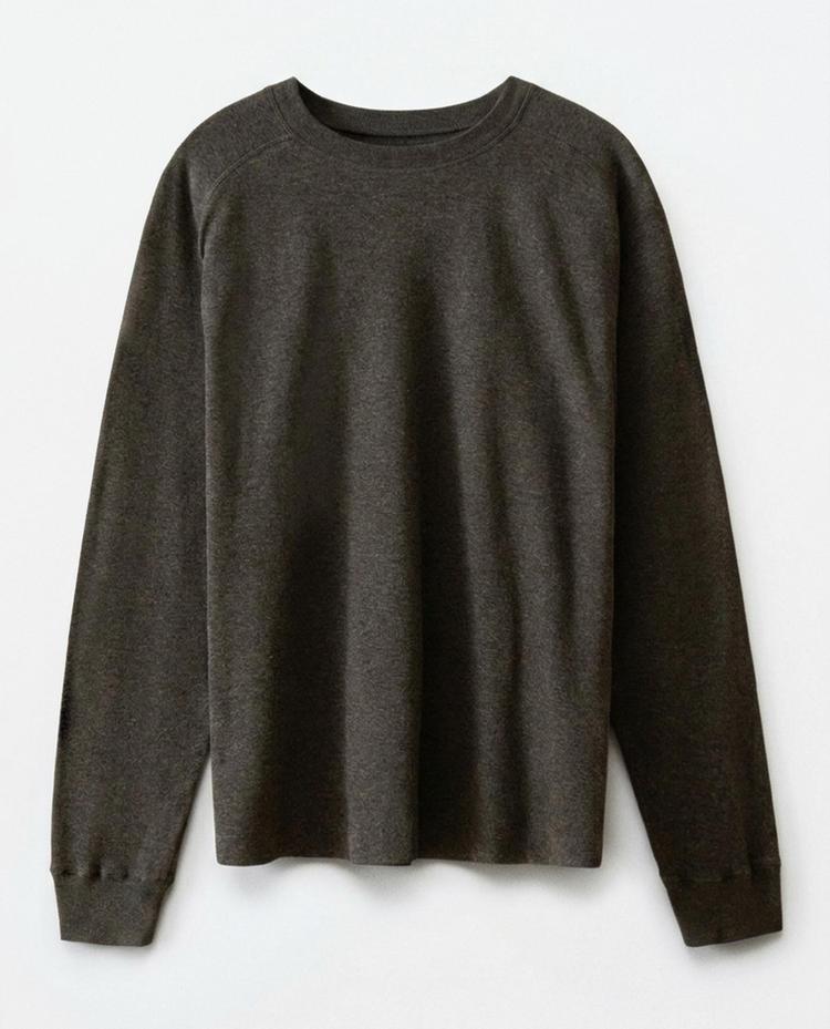 RECHT MODEL T-SHIRT LANGE MOUW