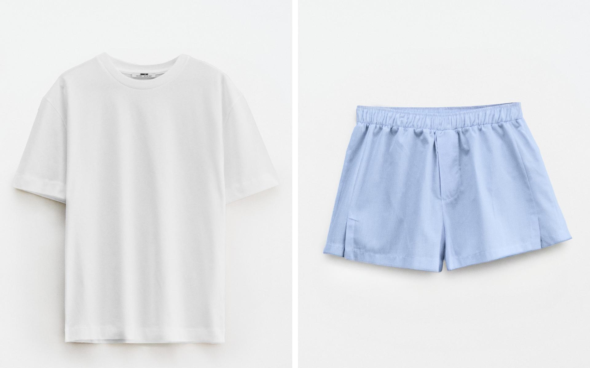SET CAMISETA Y PANTALÓN CORTO CUADROS