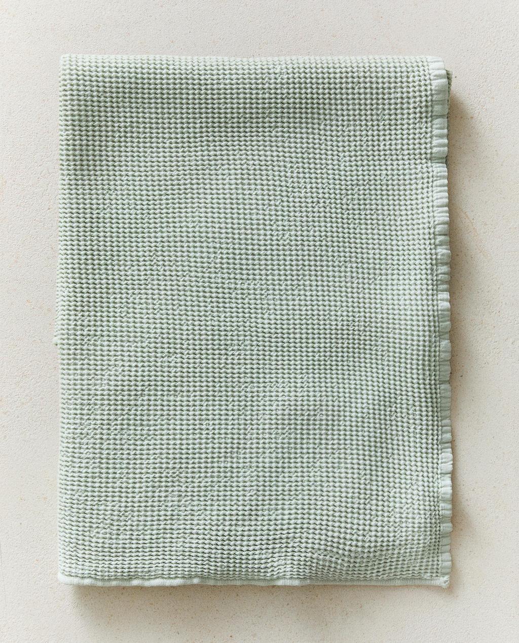 方格紋理浴巾