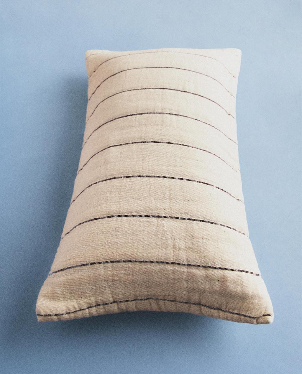 HOUSSE DE COUSSIN ENFANT À RAYURES