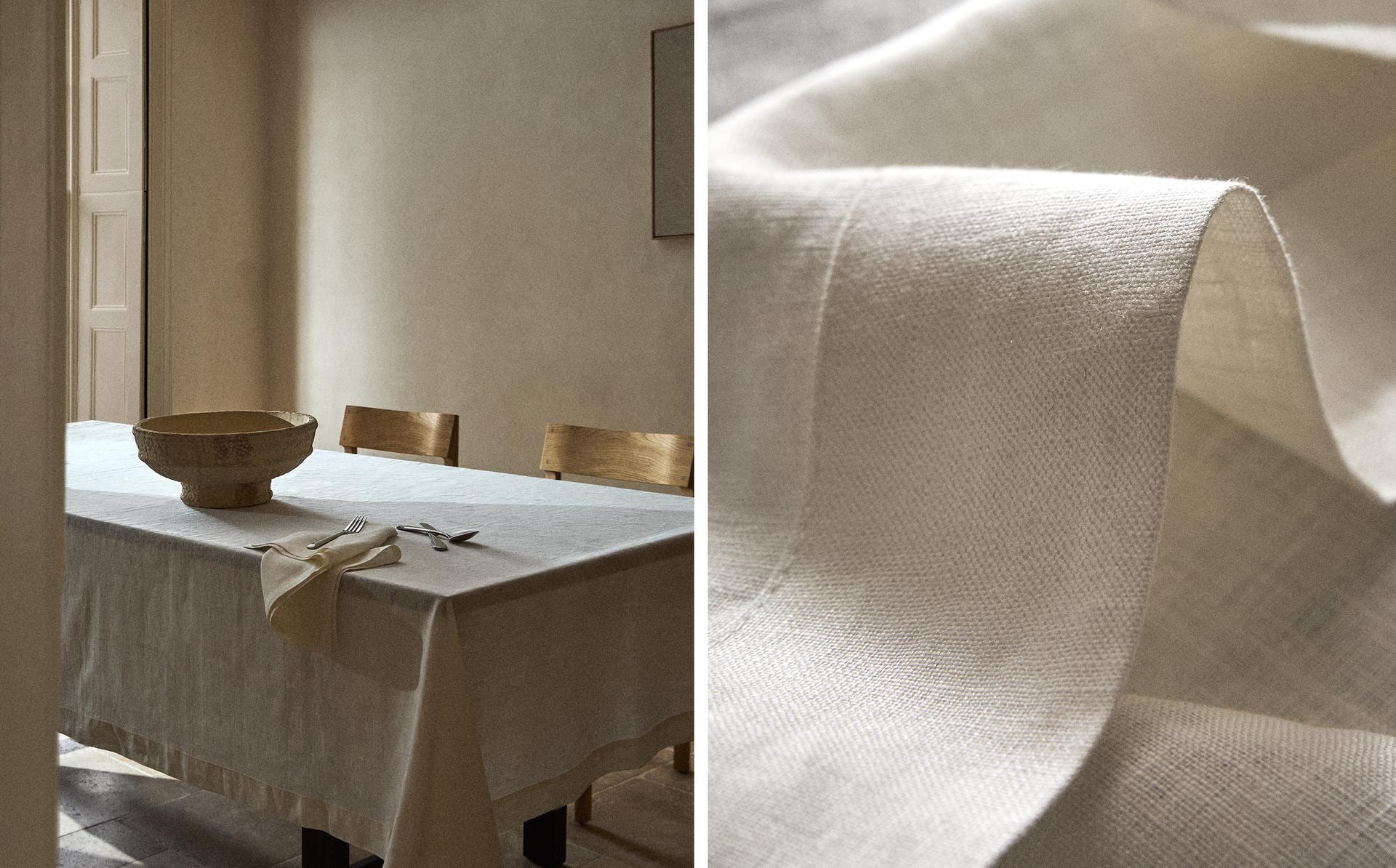 NAPPE EN LIN UNIE