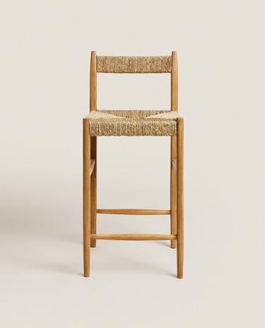 ASH WOOD TALL STOOL
