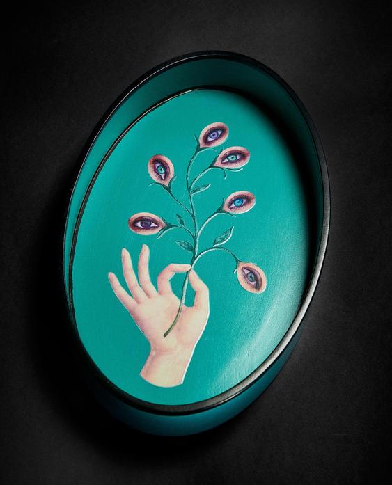 DECORATIVE TURQUOISE TRAY | MARISA BERENSON