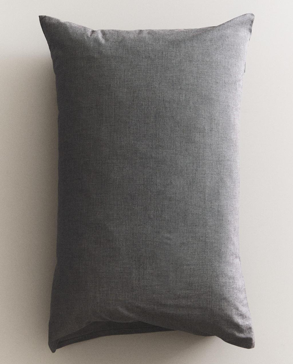 MINI HOUNDSTOOTH COTTON PILLOWCASE