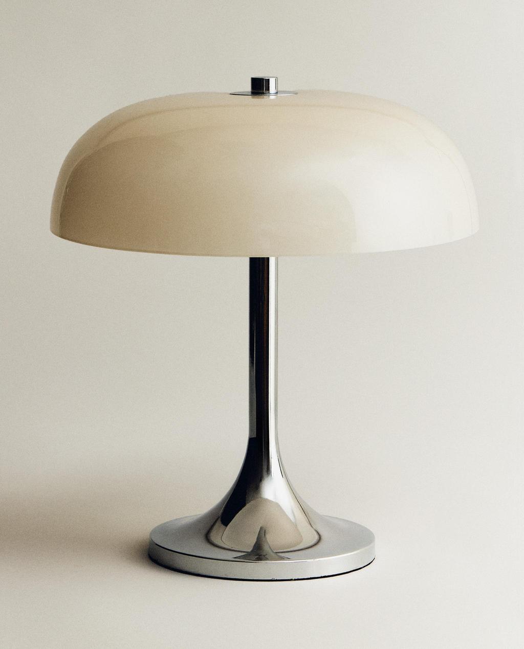 LAMPADA TAVOLO METALLO E VETRO