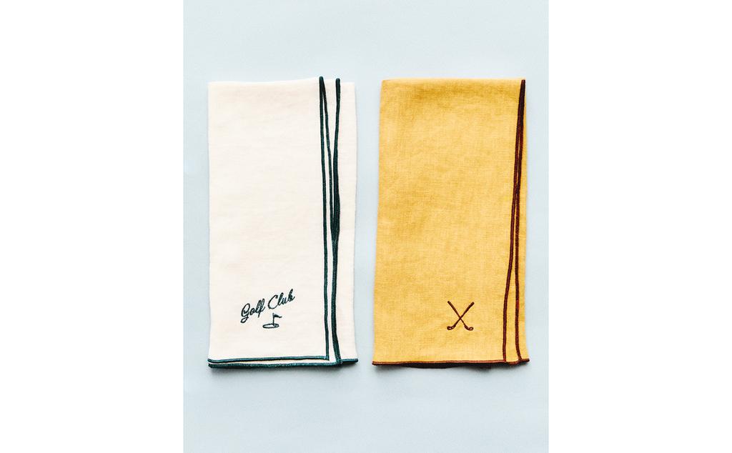 LOT SERVIETTES DE TABLE GOLF (LOT DE 2)