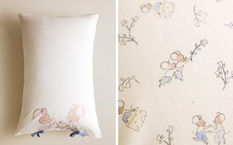 KIDS' MOUSE PILLOWCASE