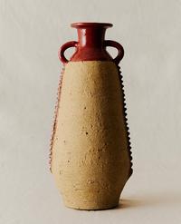 JARRÓN DECORATIVO TERRACOTA ASAS