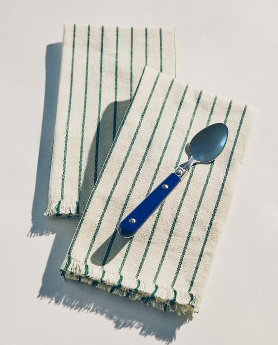 SET TOVAGLIOLI RIGHE E FRANGE (SET DA 2)