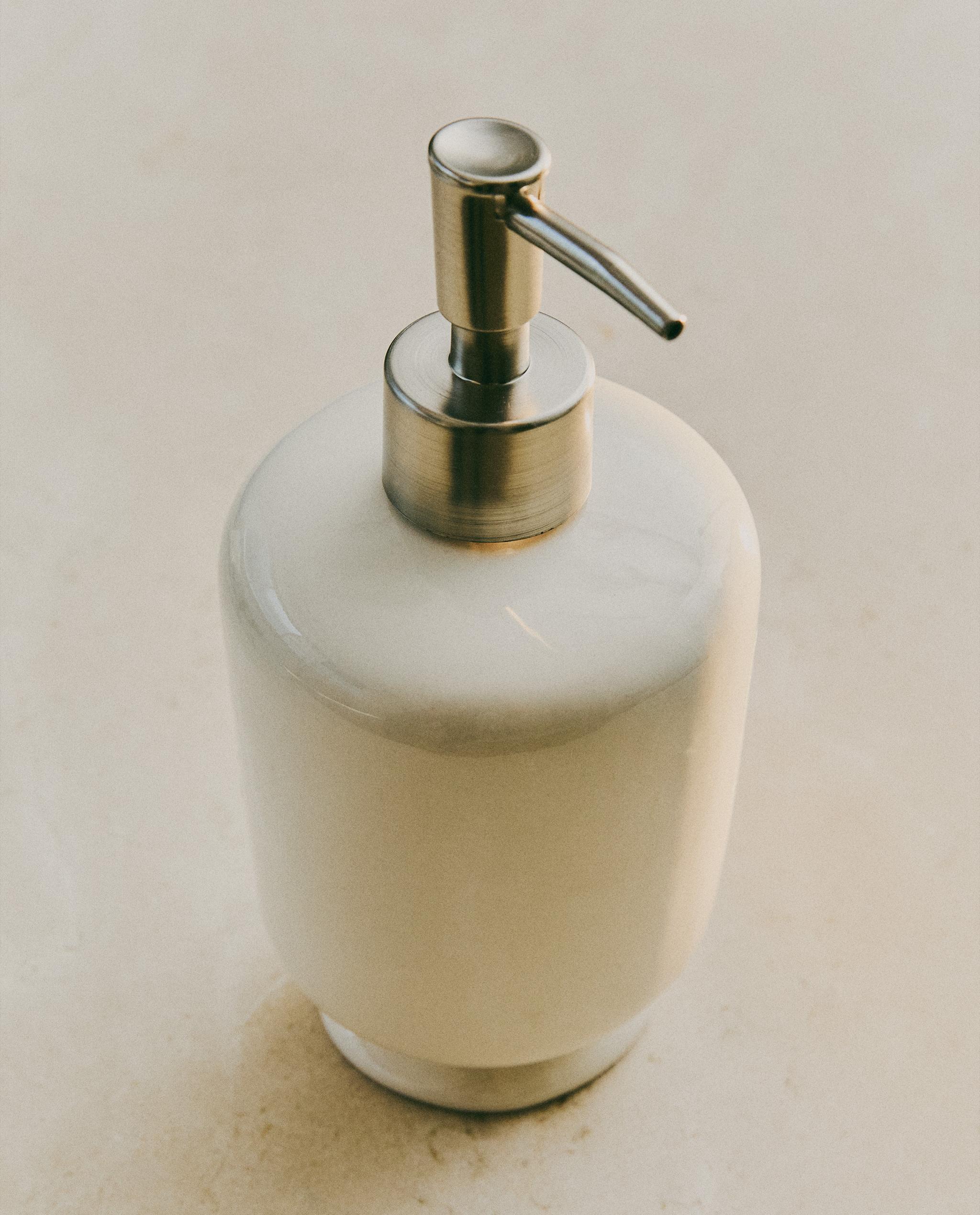CREAM CERAMIC SOAP DISPENSER | Zara Home Shqipëria, Albania